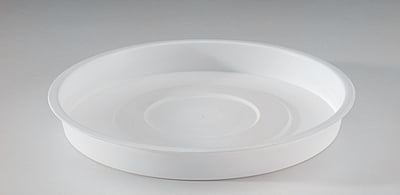 Round saucer 25cm Terra/White/Green