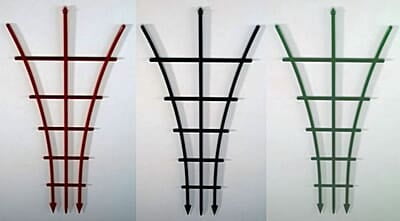 Plant ladder 48 cm Red/Green/Black