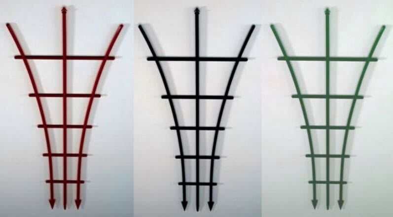 Plant ladder 48 cm Red/Green/Black