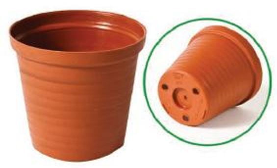 Copy of Round plastic pot - Terracotta 5cm