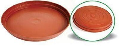 Round plastic saucer 35cm  Terracotta