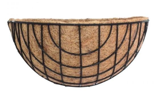 Globe wire wall basket with liner