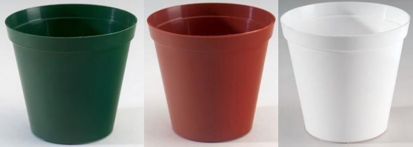 Round pot 10cm Terra/Green/White